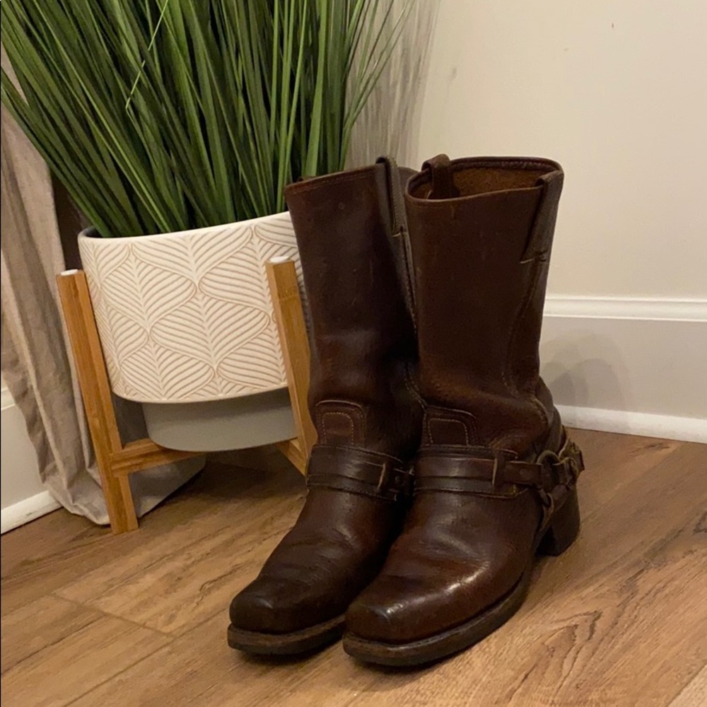 frye harness 12r womens boots